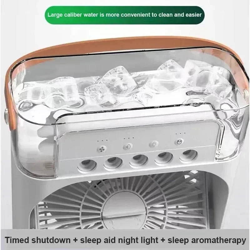 3-in-1 Portable Air Conditioner, Cooler & Humidifier with LED Night Light